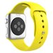 Curea iUni compatibila cu Apple Watch 1/2/3/4/5/6/7, 40mm, Silicon, Yellow